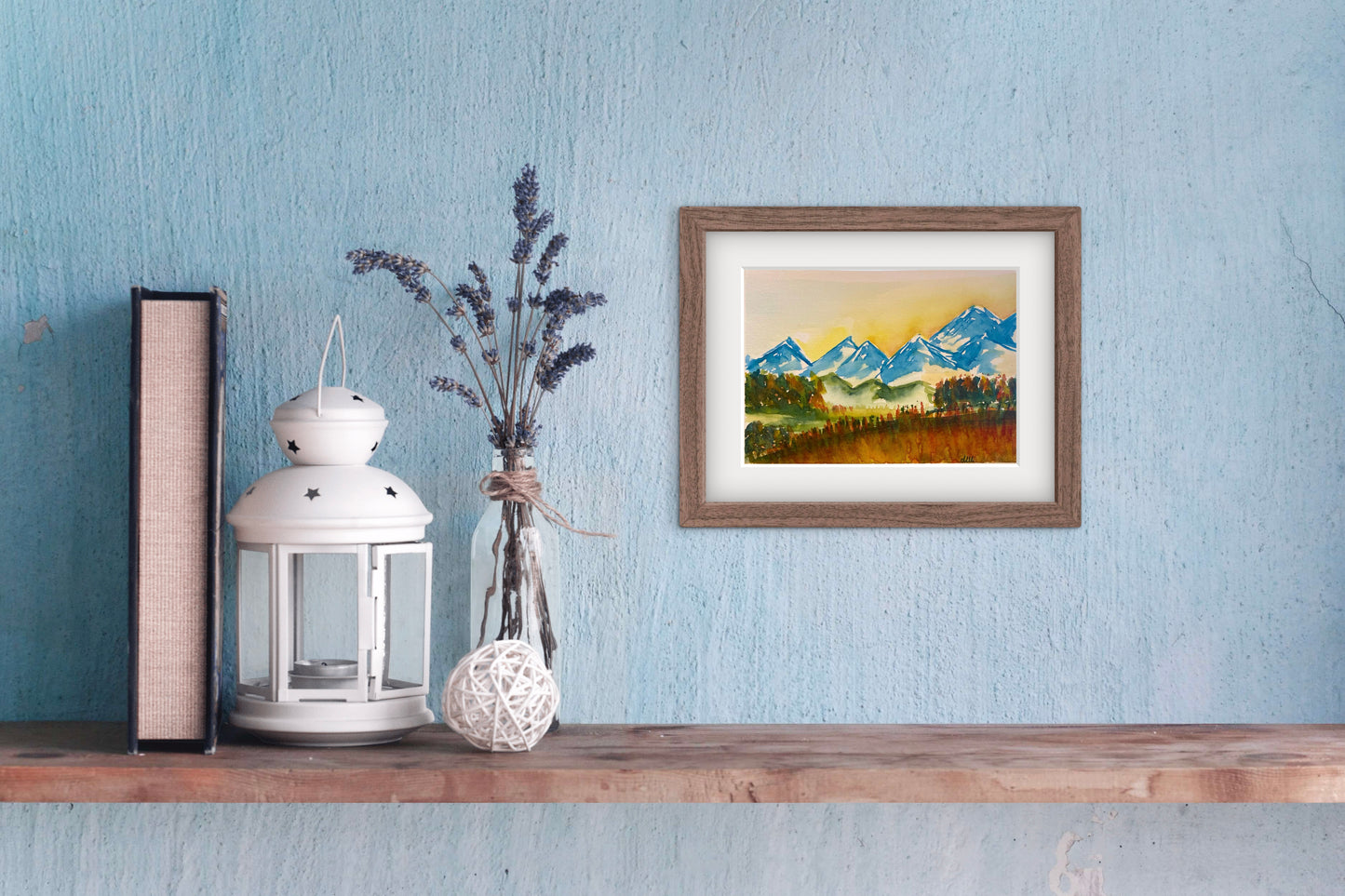 Mountains- Watercolor on paper