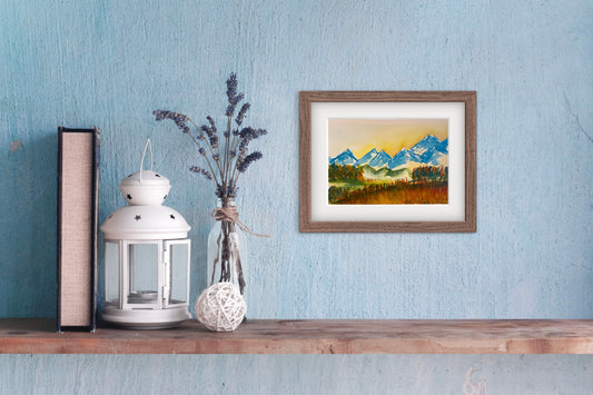 Mountains- Watercolor on paper